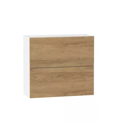 Zweitüriger Hängeschrank ADAMA – Breite 60 cm, Hickory natur/weiß
