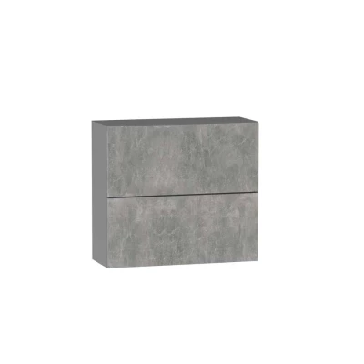 Zweitüriger Hängeschrank ADAMA – Breite 60 cm, Beton Atelier hell/grau