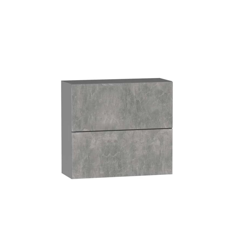 Zweitüriger Hängeschrank ADAMA – Breite 60 cm, Beton Atelier hell/grau