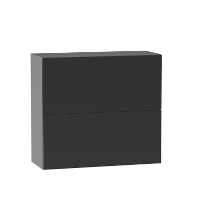 Zweitüriger Hängeschrank ADAMA - Breite 60 cm, schwarz/grau