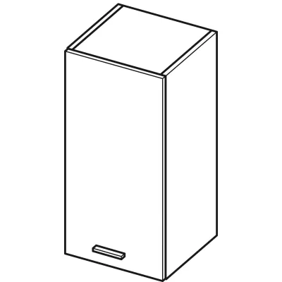 Küchenoberschrank ADAMA - Breite 30 cm, schwarz/grau
