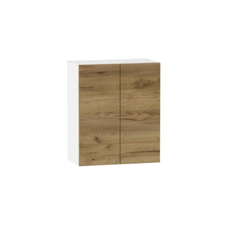 Oberschrank mit zwei Türen ADAMA – Breite 60 cm, Craft Eiche Gold/Weiß