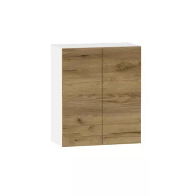 Oberschrank mit zwei Türen ADAMA – Breite 60 cm, Craft Eiche Gold/Weiß