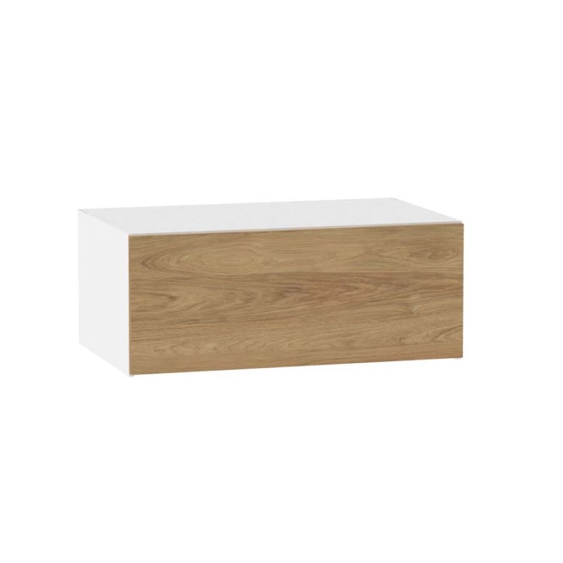 ADAMA Küchen-Hängeschrank - Breite 90 cm, Hickory natur/weiß