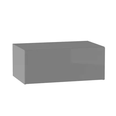 ADAMA Küchenwandschrank - Breite 90 cm, Hochglanzgrau/Grau