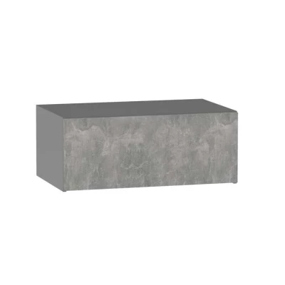 ADAMA Küchen-Hängeschrank - Breite 90 cm, Beton hell Atelier/Grau