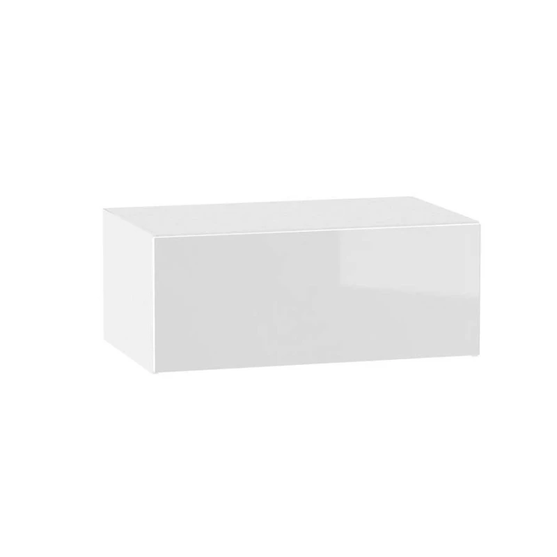 ADAMA Küchenwandschrank - Breite 90 cm, Weiß Hochglanz/Weiß