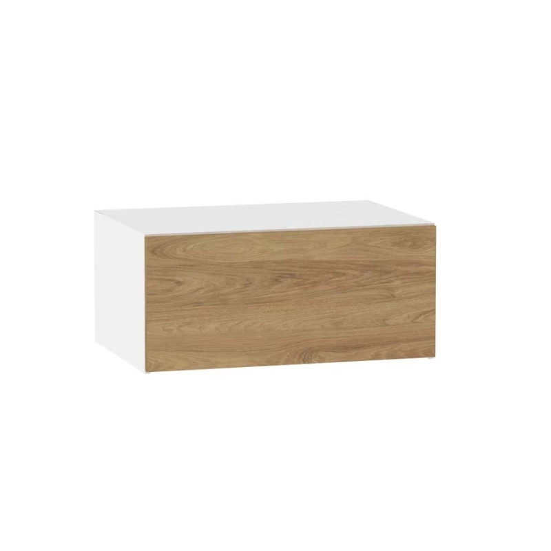 ADAMA Küchen-Hängeschrank - Breite 80 cm, Hickory natur/weiß