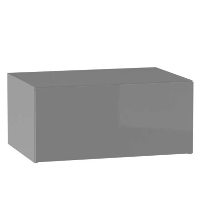 ADAMA Küchenwandschrank - Breite 80 cm, Hochglanzgrau/Grau