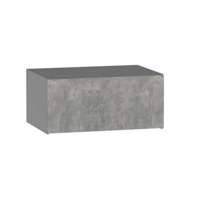 ADAMA Küchen-Hängeschrank - Breite 80 cm, Beton hell Atelier/Grau