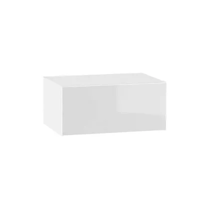 ADAMA Küchenwandschrank - Breite 80 cm, Weiß Hochglanz/Weiß
