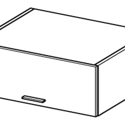 ADAMA Küchen-Hängeschrank - Breite 80 cm, Craft Eiche Gold/Weiß