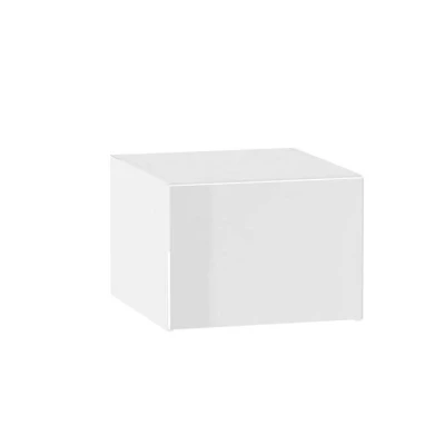 ADAMA Küchenwandschrank - Breite 50 cm, Weiß Hochglanz / Weiß