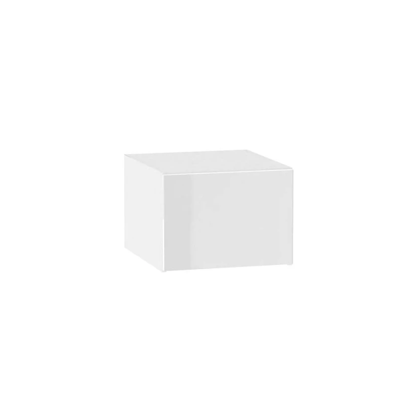 ADAMA Küchenwandschrank - Breite 50 cm, Weiß Hochglanz / Weiß