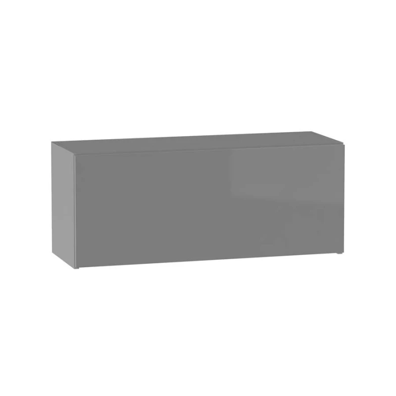 ADAMA hängender Küchenschrank - Breite 90 cm, Hochglanzgrau/Grau
