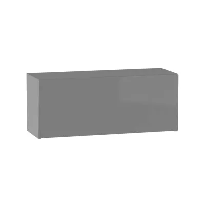 ADAMA hängender Küchenschrank - Breite 90 cm, Hochglanzgrau/Grau