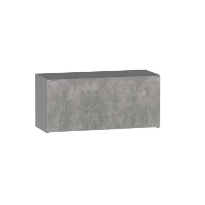 ADAMA Küchen-Hängeschrank - Breite 80 cm, Atelierbeton hell/grau