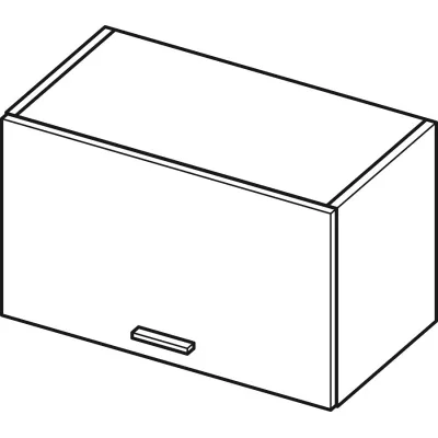 ADAMA Küchen-Hängeschrank - Breite 60 cm, Weiß glänzend / Weiß