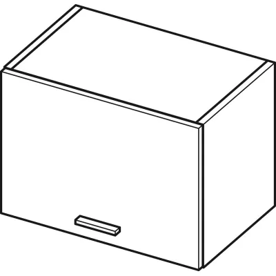 ADAMA hängender Küchenschrank - Breite 50 cm, schwarz/grau