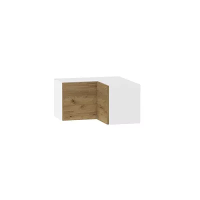 Eckoberschrank ADAMA - Breite 65 cm, Craft Eiche Gold/Weiß