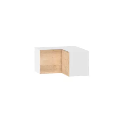 Eckoberschrank ADAMA - Breite 65 cm, Artisan-Buche/Weiß