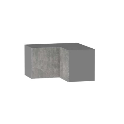 Eckoberschrank ADAMA – Breite 65 cm, Beton Atelier hell/grau
