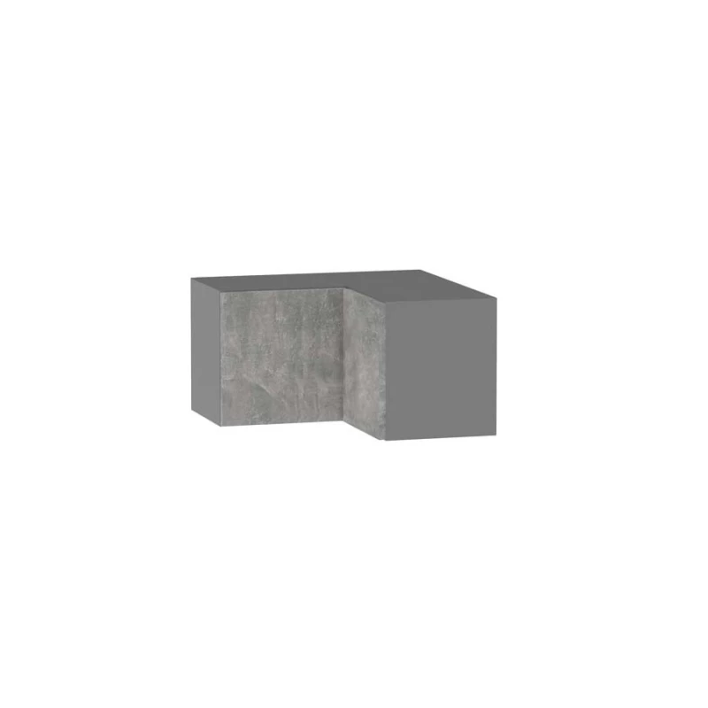 Eckoberschrank ADAMA – Breite 65 cm, Beton Atelier hell/grau