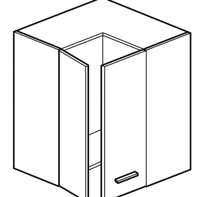 Kücheneckschrank ADAMA - Breite 60 cm, Artisan-Buche/Weiß