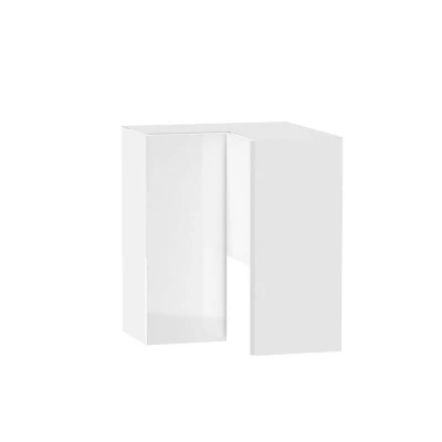 Kücheneckschrank ADAMA - Breite 60 cm, Weiß Hochglanz/Weiß