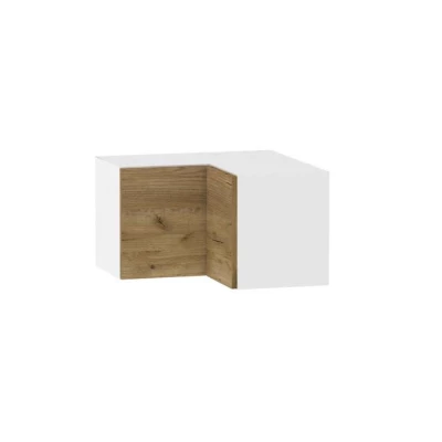 Eckoberschrank ADAMA - Breite 60 cm, Craft Eiche Gold/Weiß