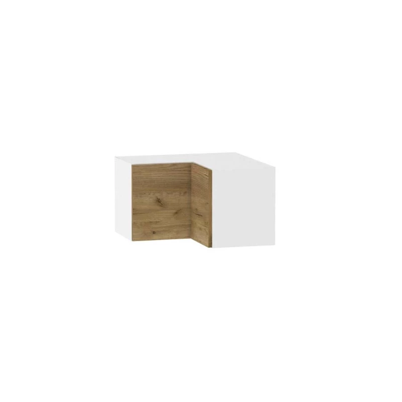Eckoberschrank ADAMA - Breite 60 cm, Craft Eiche Gold/Weiß