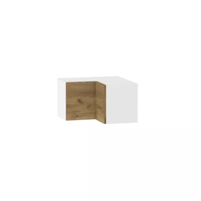 Eckoberschrank ADAMA - Breite 60 cm, Craft Eiche Gold/Weiß