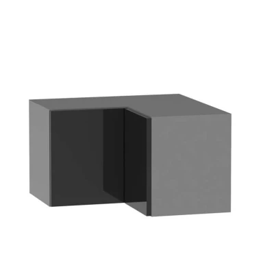 Eckoberschrank ADAMA - Breite 60 cm, schwarz/grau
