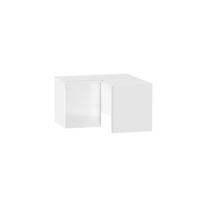 Eckoberschrank ADAMA - Breite 60 cm, weiß glänzend / weiß