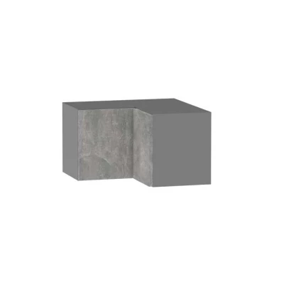 Eckoberschrank ADAMA – Breite 60 cm, Beton Atelier hell/grau