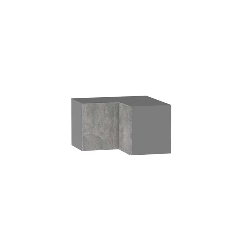 Eckoberschrank ADAMA – Breite 60 cm, Beton Atelier hell/grau