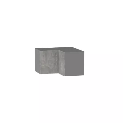 Eckoberschrank ADAMA – Breite 60 cm, Beton Atelier hell/grau
