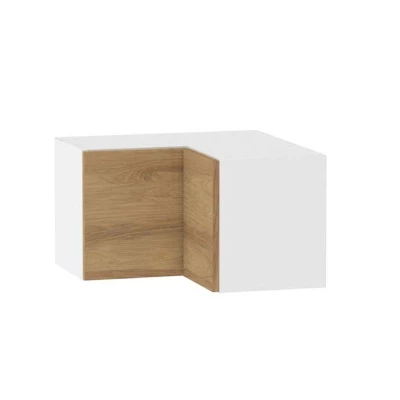 Eckoberschrank ADAMA - Breite 60 cm, Hickory natur/weiß