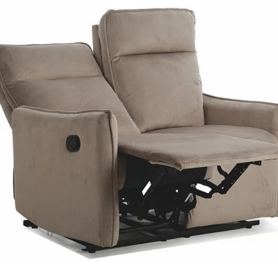 GRAYSON Zweisitzer-Relaxsofa – Dunkelbeige