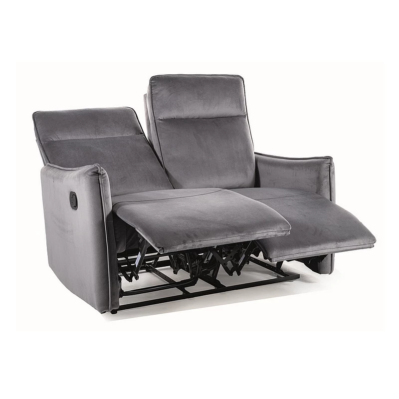 GRAYSON Zweisitzer-Relaxsofa – Grau