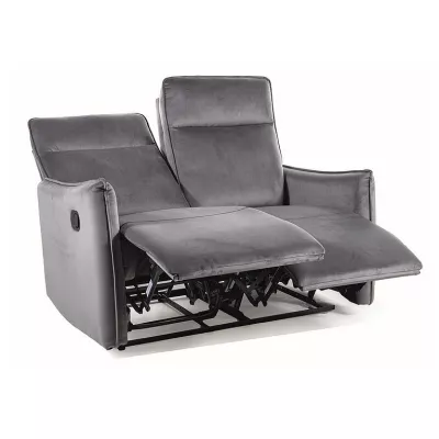 GRAYSON Zweisitzer-Relaxsofa – Grau