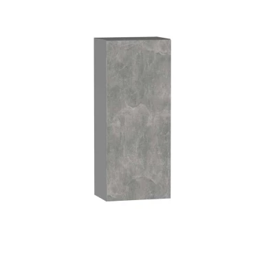 ADAMA Küchenschrank mit Regal - Breite 45 cm, Atelierbeton hell/grau