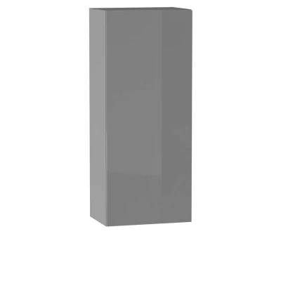 ADAMA Regal Küchenschrank - Breite 45 cm, Hochglanzgrau/Grau