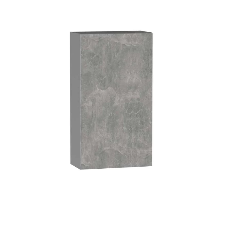 ADAMA Küchenschrank mit Regal - Breite 60 cm, Atelierbeton hell/grau