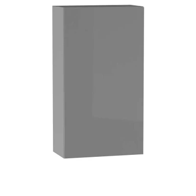 ADAMA Regal Küchenschrank - Breite 60 cm, Hochglanzgrau/Grau