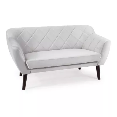 Zweisitzer-Sofa AISHA – Hellgrau/Wenge