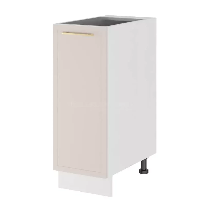 ARACY Auszugschrank - Breite 30 cm, weiß, Beine 15 cm