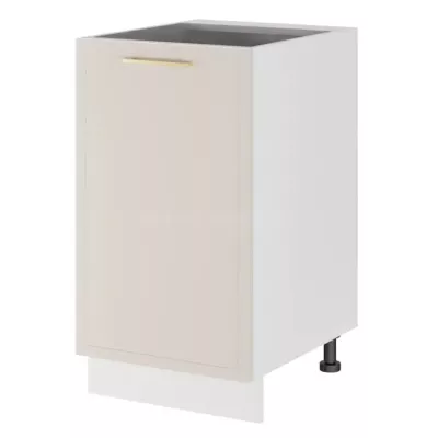 Unterschrank mit Regal ARACY - Breite 45 cm, weiß, Beine 15 cm
