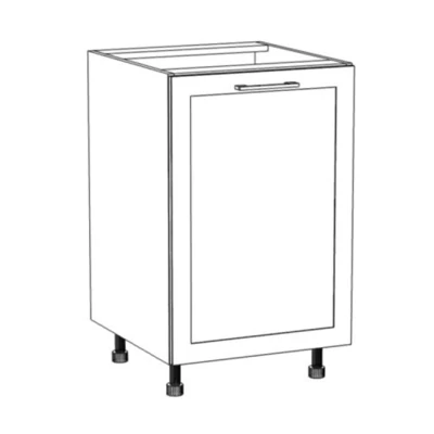 Küchenunterschrank ARACY - Breite 50 cm, weiß, Beine 15 cm