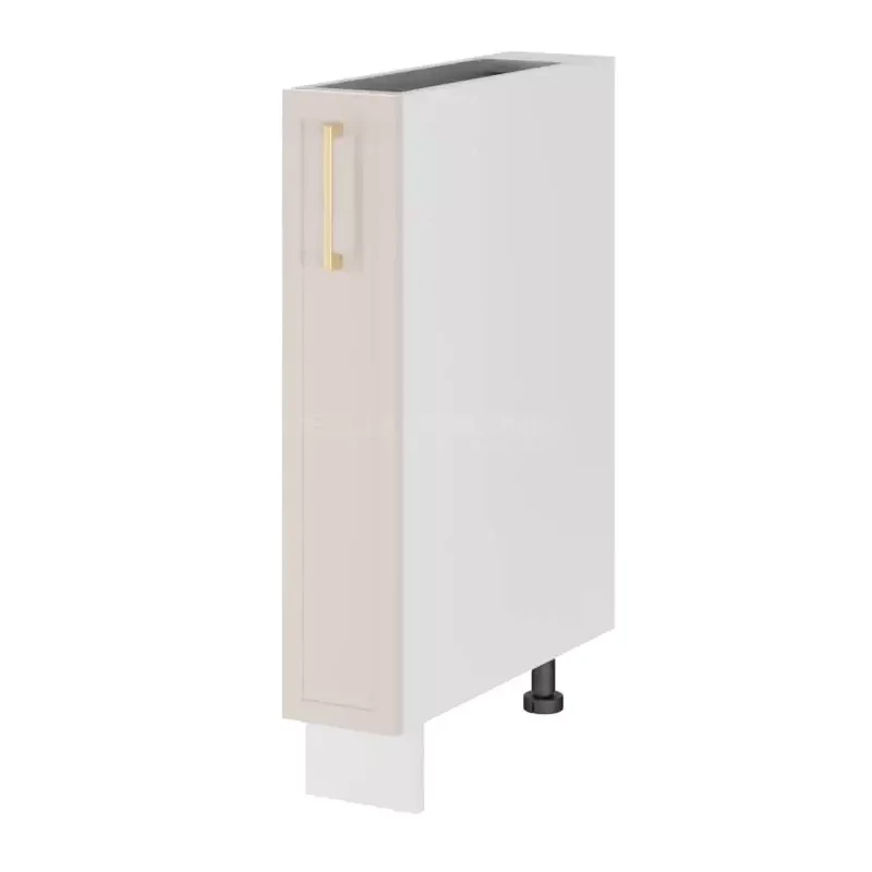 ARACY Auszugschrank - Breite 15 cm, weiß, Beine 15 cm